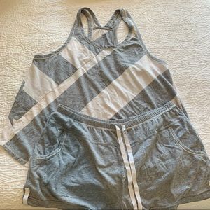 Gray and White DKNY Pajama Set Size XL